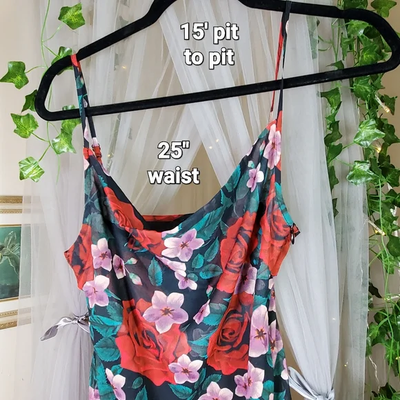 Commense | Dresses | New Commense Floral Maxi Dress Bodycon Bi Layer ...